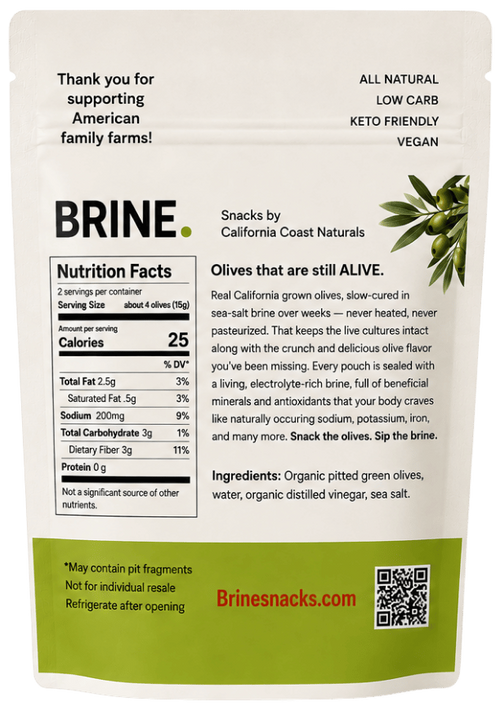Pitted Green Olives - Pack of 10