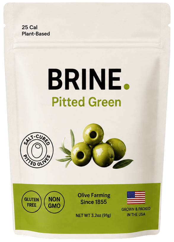 Pitted Green Olives - Pack of 10